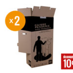 Cartons penderie lot de 2