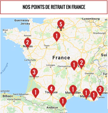 carte de tous les centres annexx